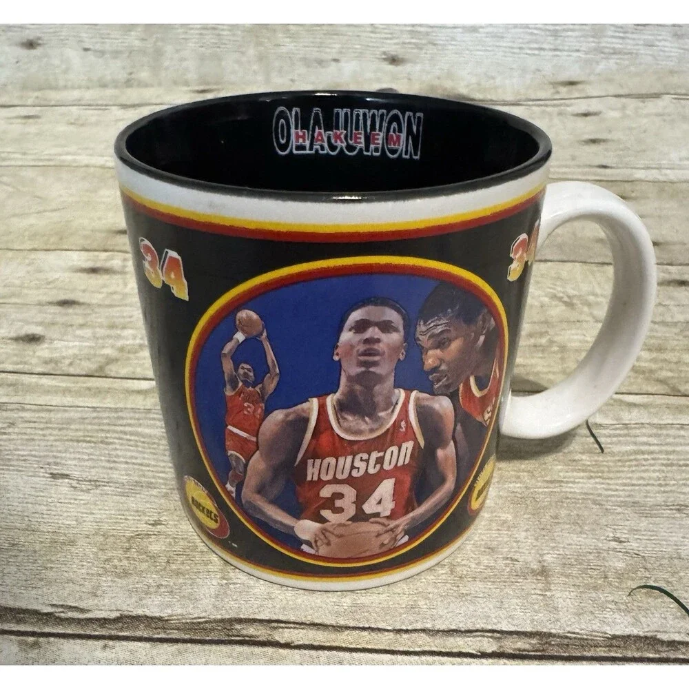 Vintage1993-94 Series Hakeem Olajuwan Houston Rockets Collectible Coffee Cup Mug